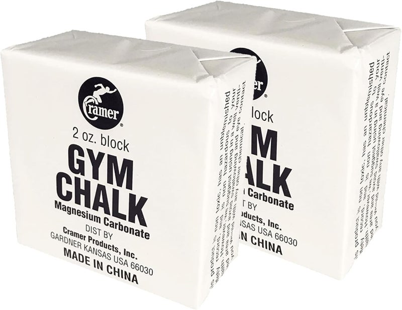 Cramer Gym Chalk - 2 Ounce Blocks of Magnesium Carbonate for Enhanced Grip in Weightlifting, Climbing, and Gymnastics - Image 1